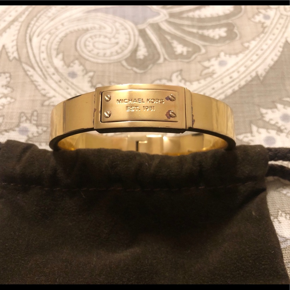 Gold tone MIchael Kors bangle/bracelet